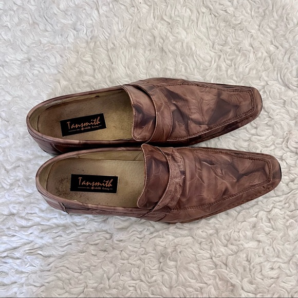 Tansmith brown leather loafers, size 12 main image 5